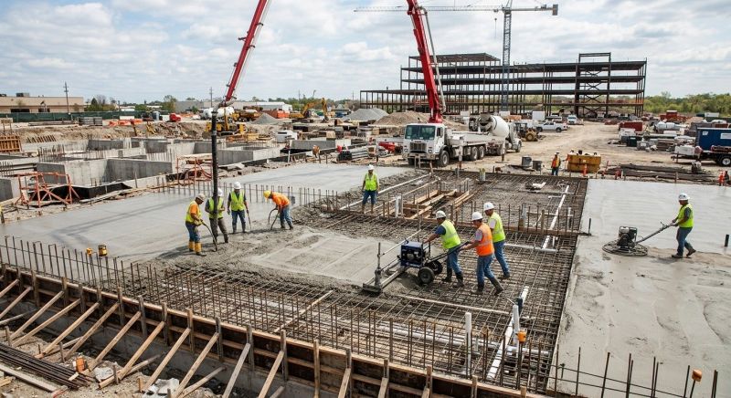 Commercial Slab Construction in Littleton, CO