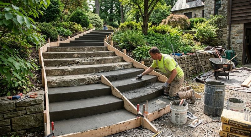 Concrete Stairs Installation in Denver, CO