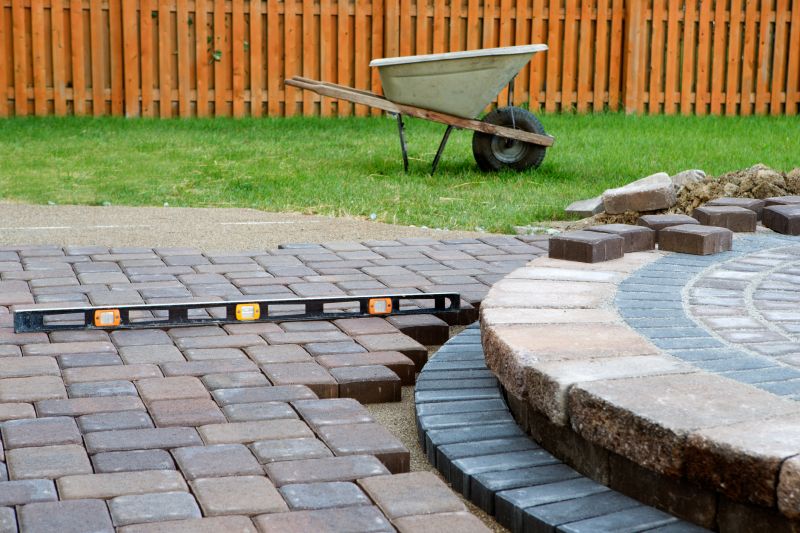 Patio Brick Installation in Manchester, NH